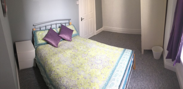 Bedroom in this Plymouth student flat