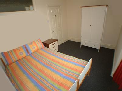 Bedroom in this Plymouth student flat